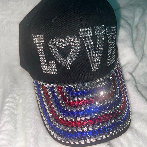 Unisex Rhinestone Sequins Baseball Cap Sparkly Glitter Bling Snapback Hat - Picture 1 of 4